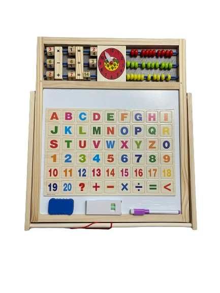 Tabla magnetica multifunctionala, 2 fete, 45x38.5cm,