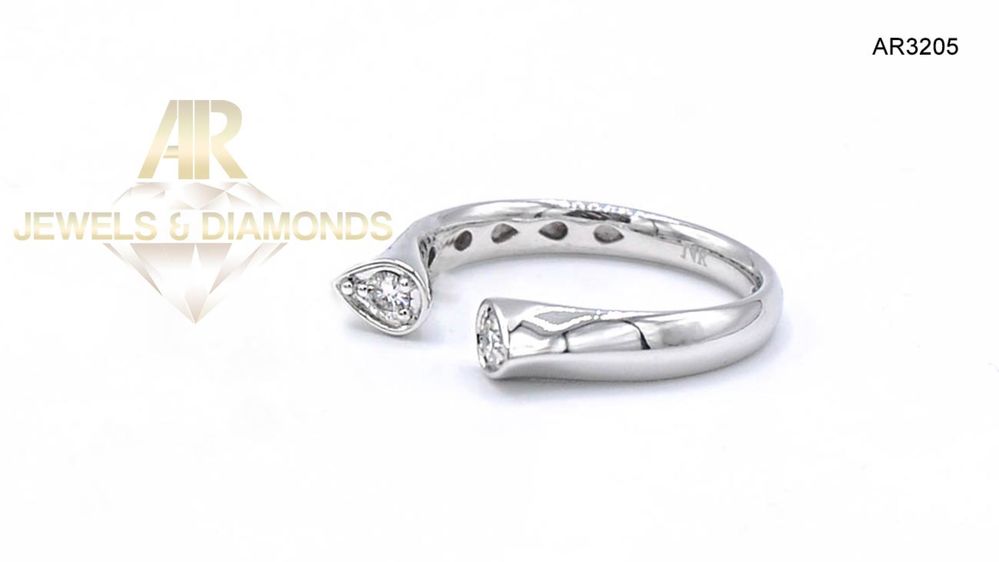 Inel Aur Alb cu Diamant model nou ARJEWELS(AR3205)