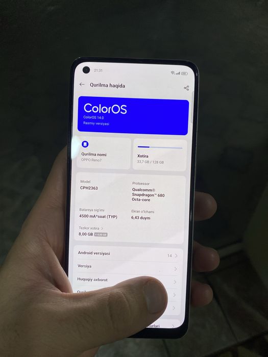 Oppo Reno 7 Ideal Full komplekt