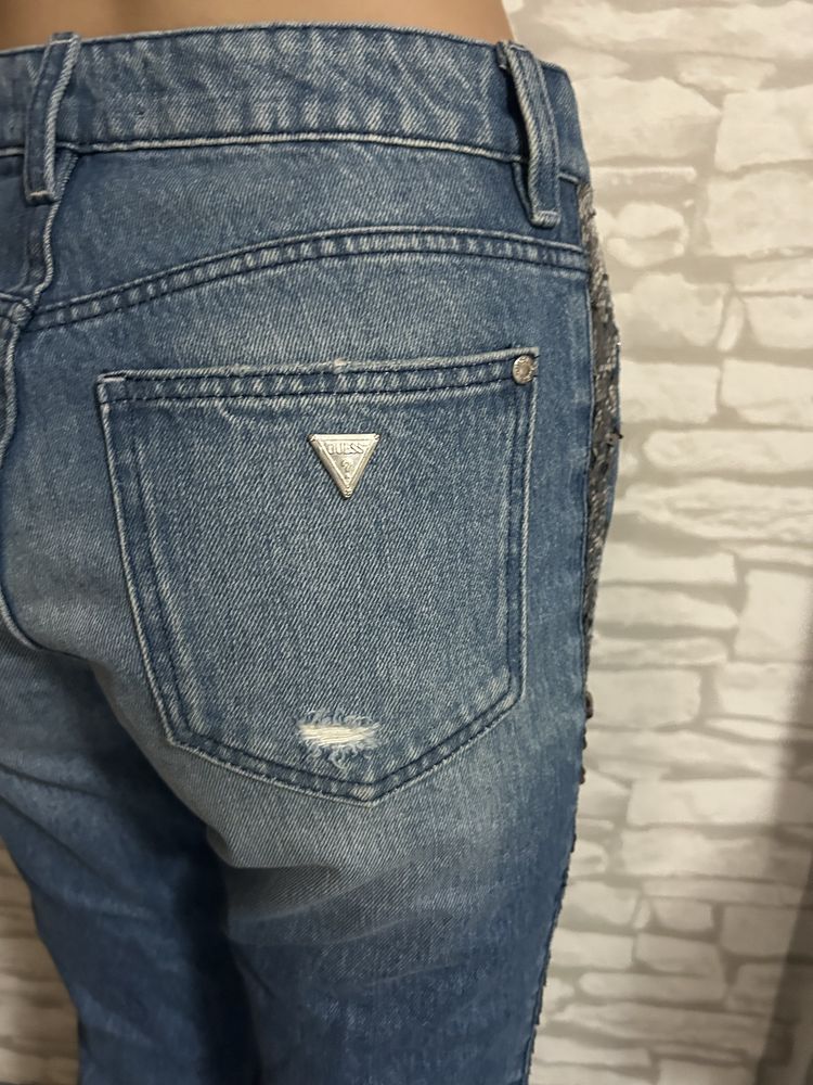Дънки с пайети Guess
