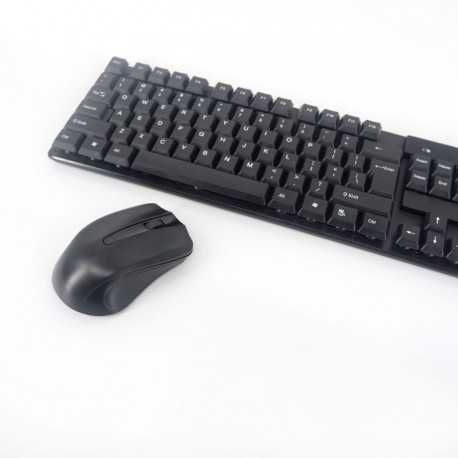 Kit Tastatura si Mouse profesionale, Wireless, Negru, 1 Reciver USB
