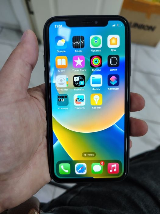 Айфон Х 64гб связь интернет жаксы акб61. Камера жасап тур фейс жок.