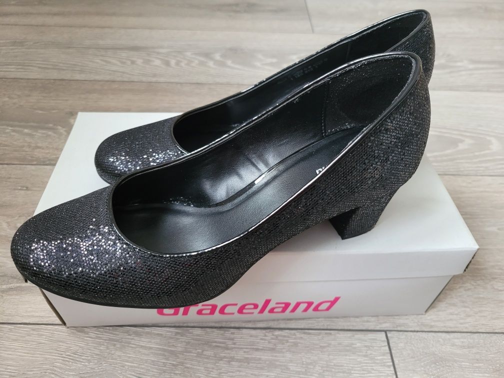 Pantofi eleganti stralucitori marimea 38