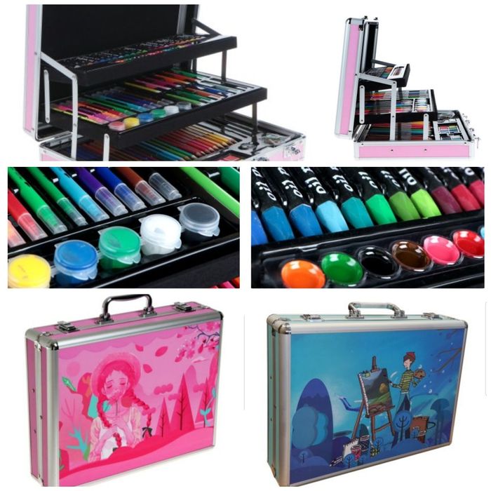 Комплект за рисуване в куфар 158 части