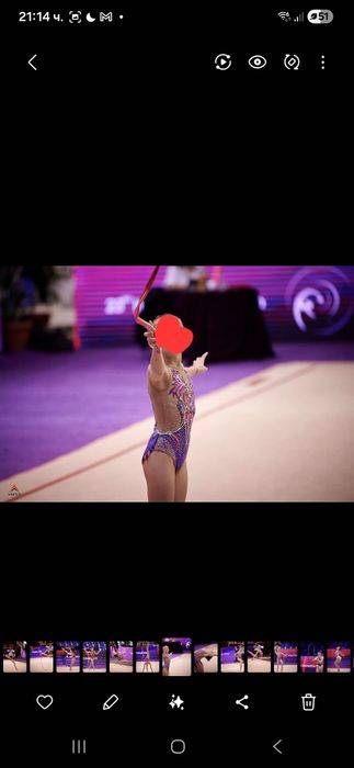 Трико за художествена гимнастика 8-9г.