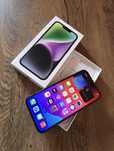 iPhone 14 Black 128GB impecabil la cutie