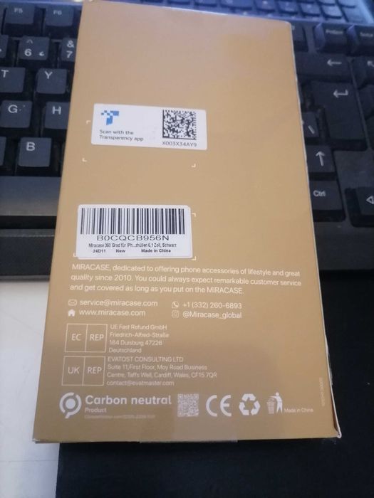 Miracase 360* husa protectie cu geam pt. iPhone 15 Pro 6.1 inch