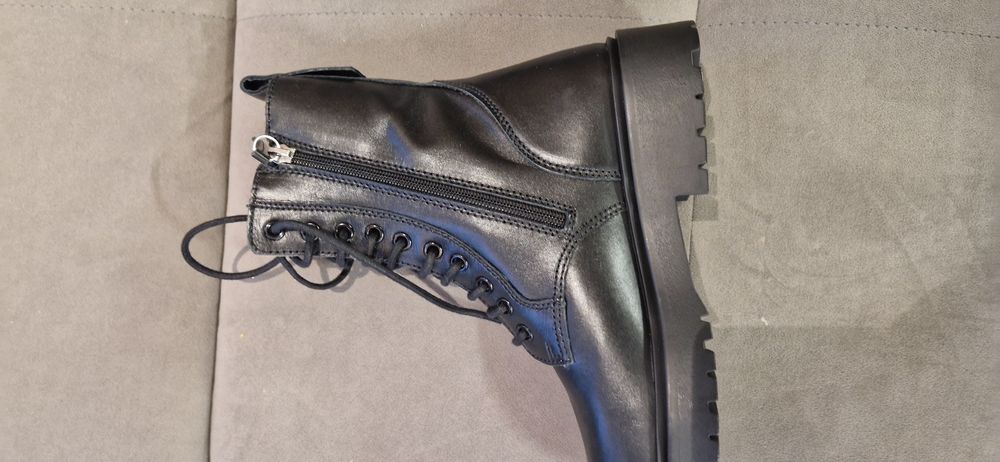 НОВИ Zara Зара Боти Естествена кожа