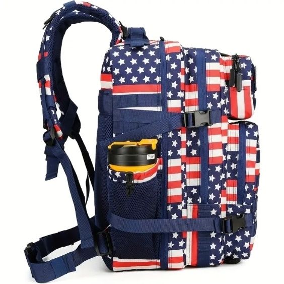Aprox 50 litri rucsac cu tematica steag American marfa