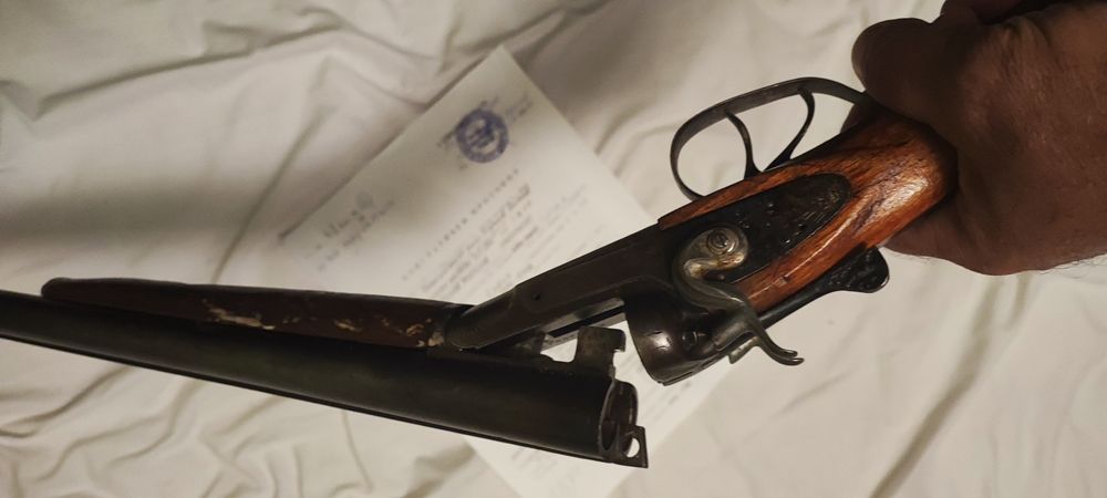 Ловна деактивирана пушка с външни удърници. Обезопасена Тула