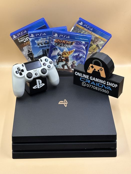 Playstation 4(Clasic-Slim-Pro) 4 jocuri fizice-12 digitale !