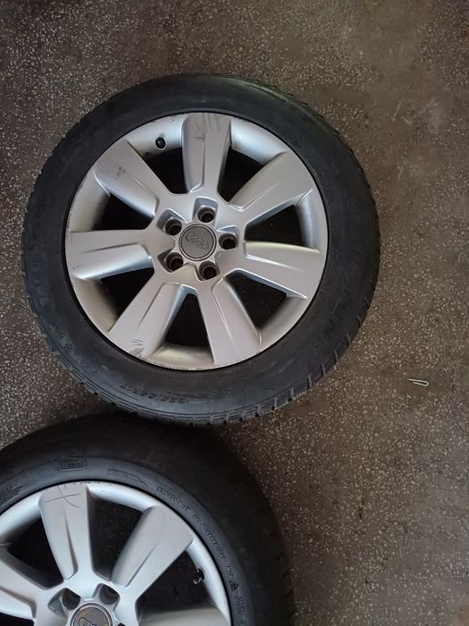 Jante cu anvelope iarna audi 225/55 R 17 distanta 5x112