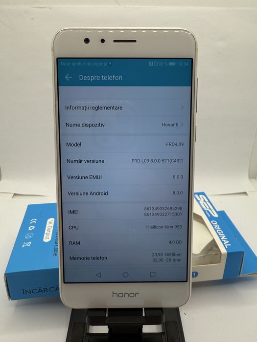Honor 8 White 32GB