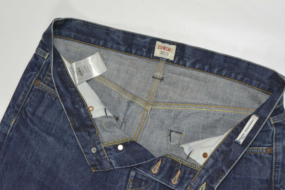 Blugi Edwin Japonezi Selvedge W32 L32 Barbati Regular Straight
