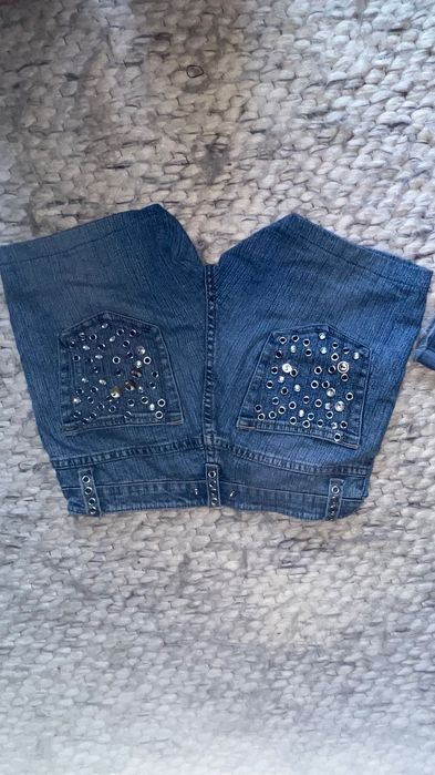 Jean shorts, pantaloni scurti