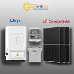 Kit Fotovoltaic de 6kW monofazat hibrid & Stocare 5.12 kWh