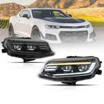 Комплект LED фарове с динамични мигачи за Chevrolet Camaro 2016 - 2018