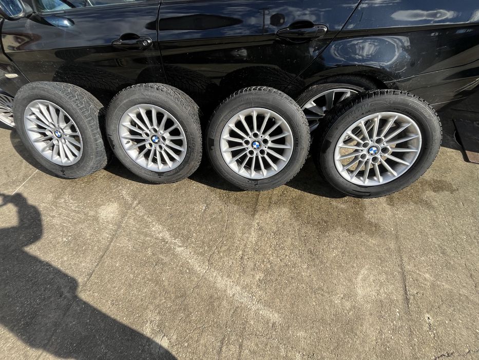 Лети джанти 16-ки с почти нови зимни гуми за БМВ Е39 Е46
