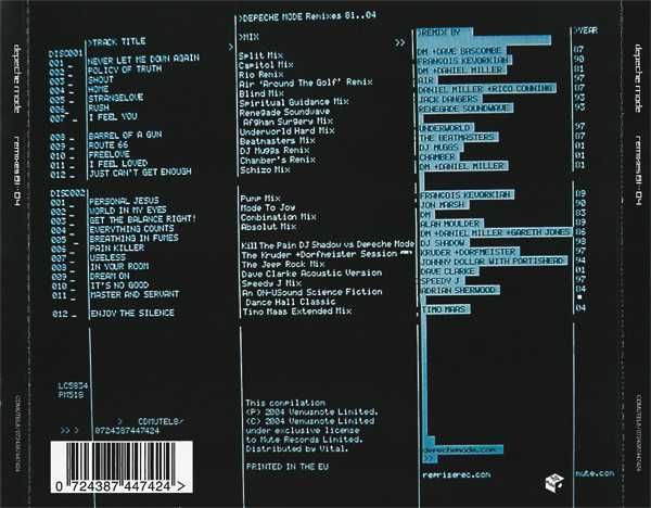 2xCD Depeche Mode - Remixes 81··04 (2004)