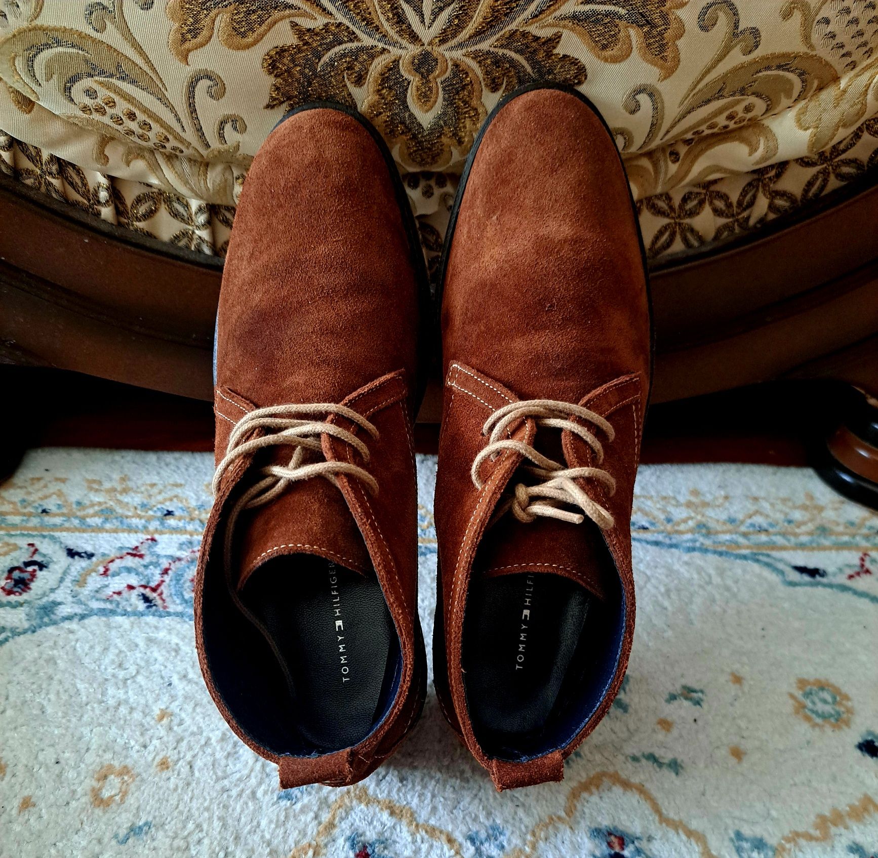 Ботинки весенние Tommy Hilfiger, замша, размер 40-41