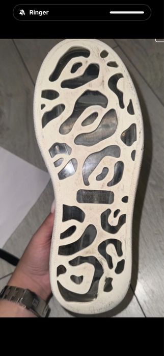 Sneakersi alexander mcqueen,talpa transparebta