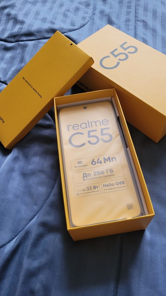 Обмен Realme C55 новый 8+8gb/256