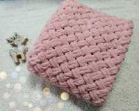 Плетено плюшено пухкаво бебешко одеяло