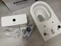 Vas wc ceramica alba + rezervor+ capac soft-close. NOU!