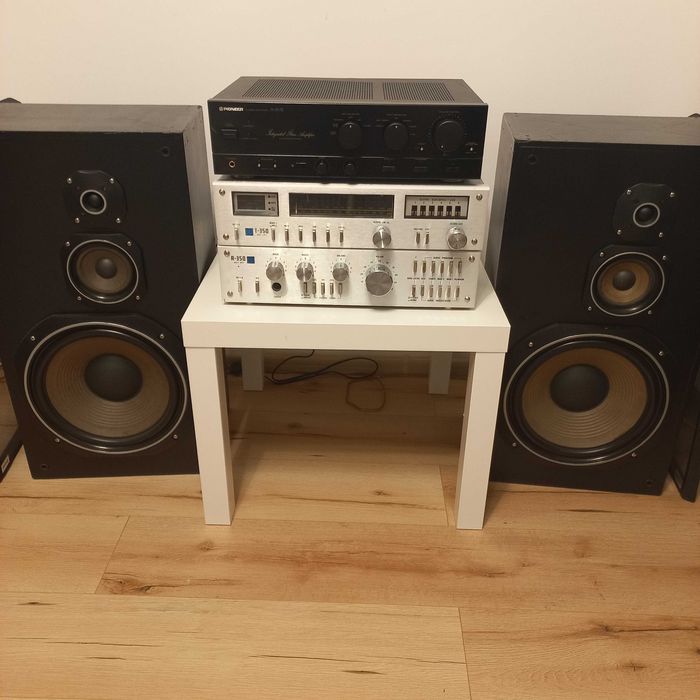 Boxe Meloman+Electronica IEI A350-T350+Pioneer A550r nu Akai Technics
