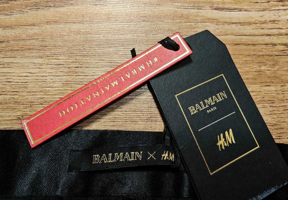 BALMAIN X H&M  100% Копринен дамски панталон размер EU 40 / UK 14