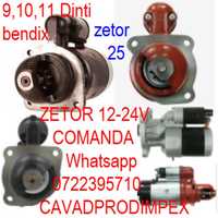 Electromotor tractor Zetor 9,10,11 dinti la bendix 12-24Volti