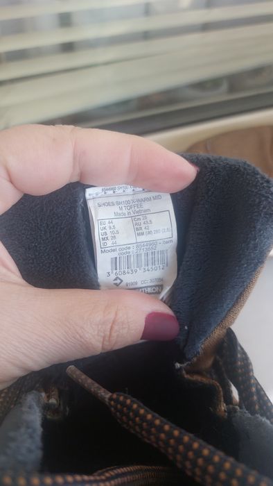 Непромокаеми мъжки зимни боти Quechua 44 номер, стелка 28 см