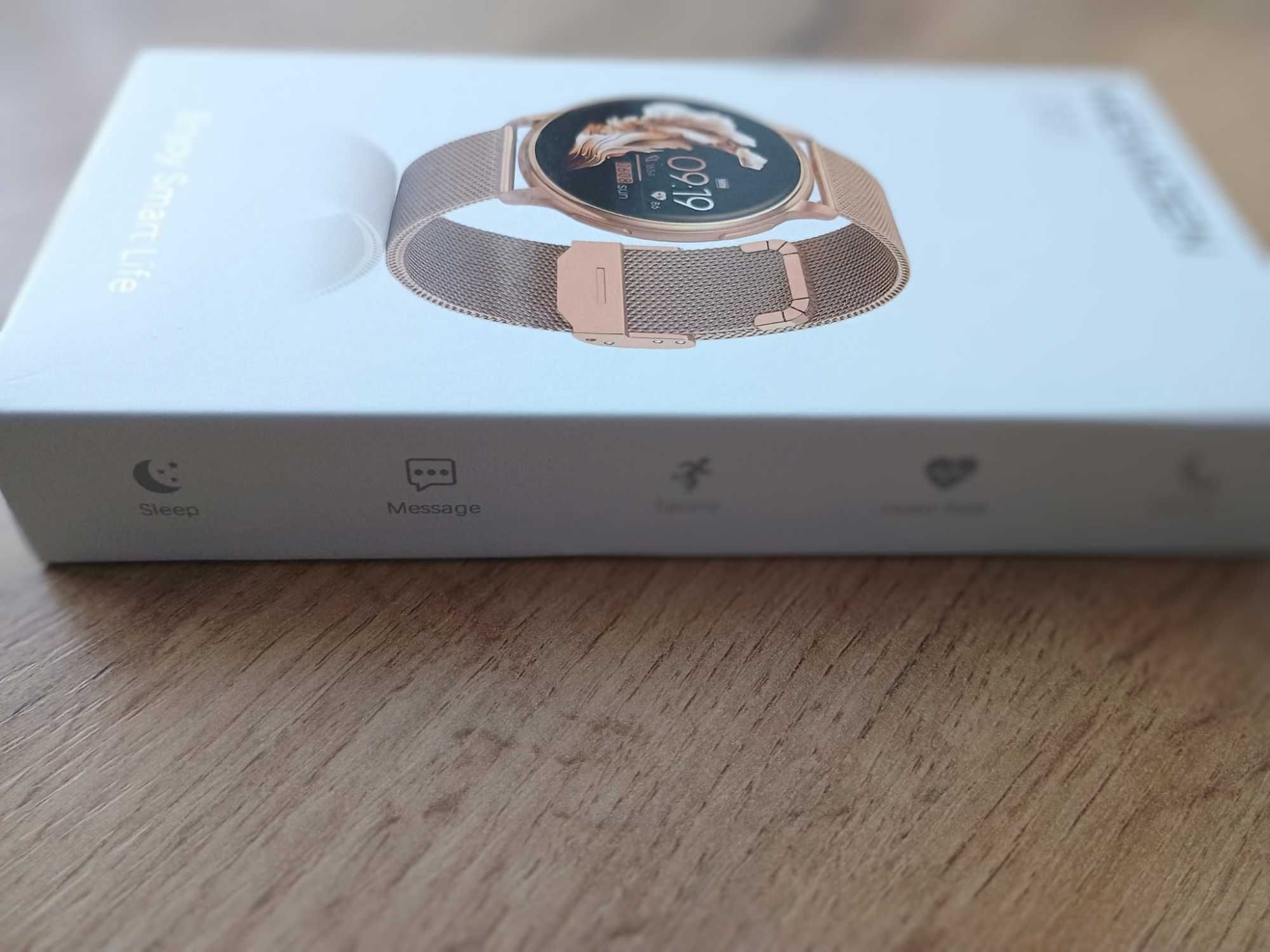 Smart Watch , Смарт часовник , Дамски часовник- злато, сребро и черен