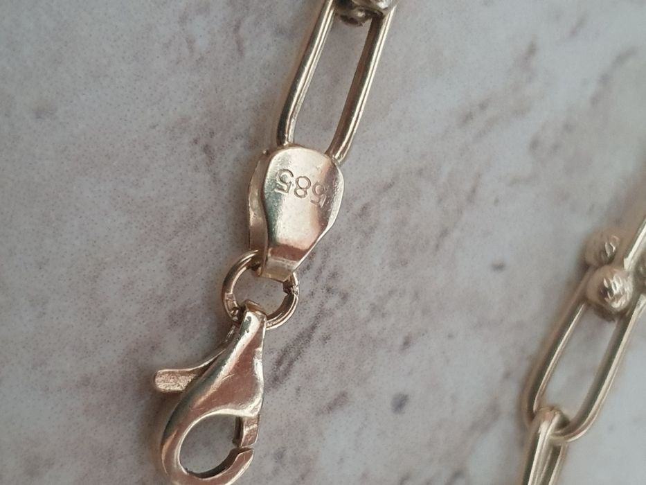 14к.златна гривна и обеци