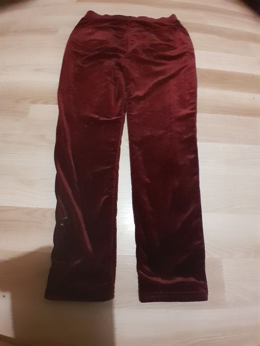 Дамски клин от кадифе, L,XL, бордо