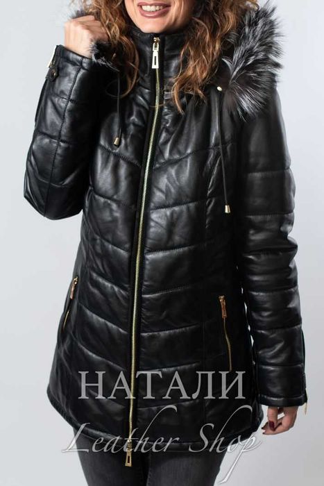 Зимно кожено яке Дария Black