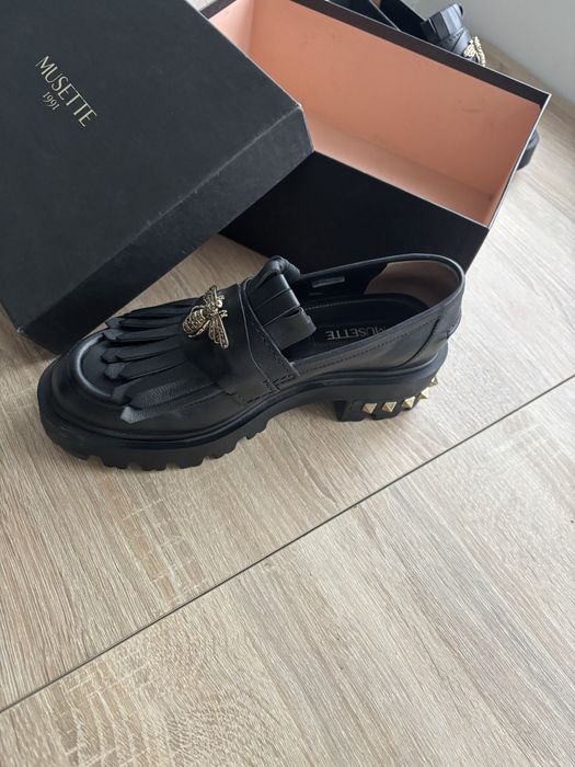 Pantofi Musette, din piele