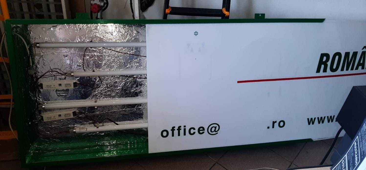 Panou firma  luminoasa simpla fata, exterior,