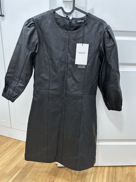 Rochie din piele naturala