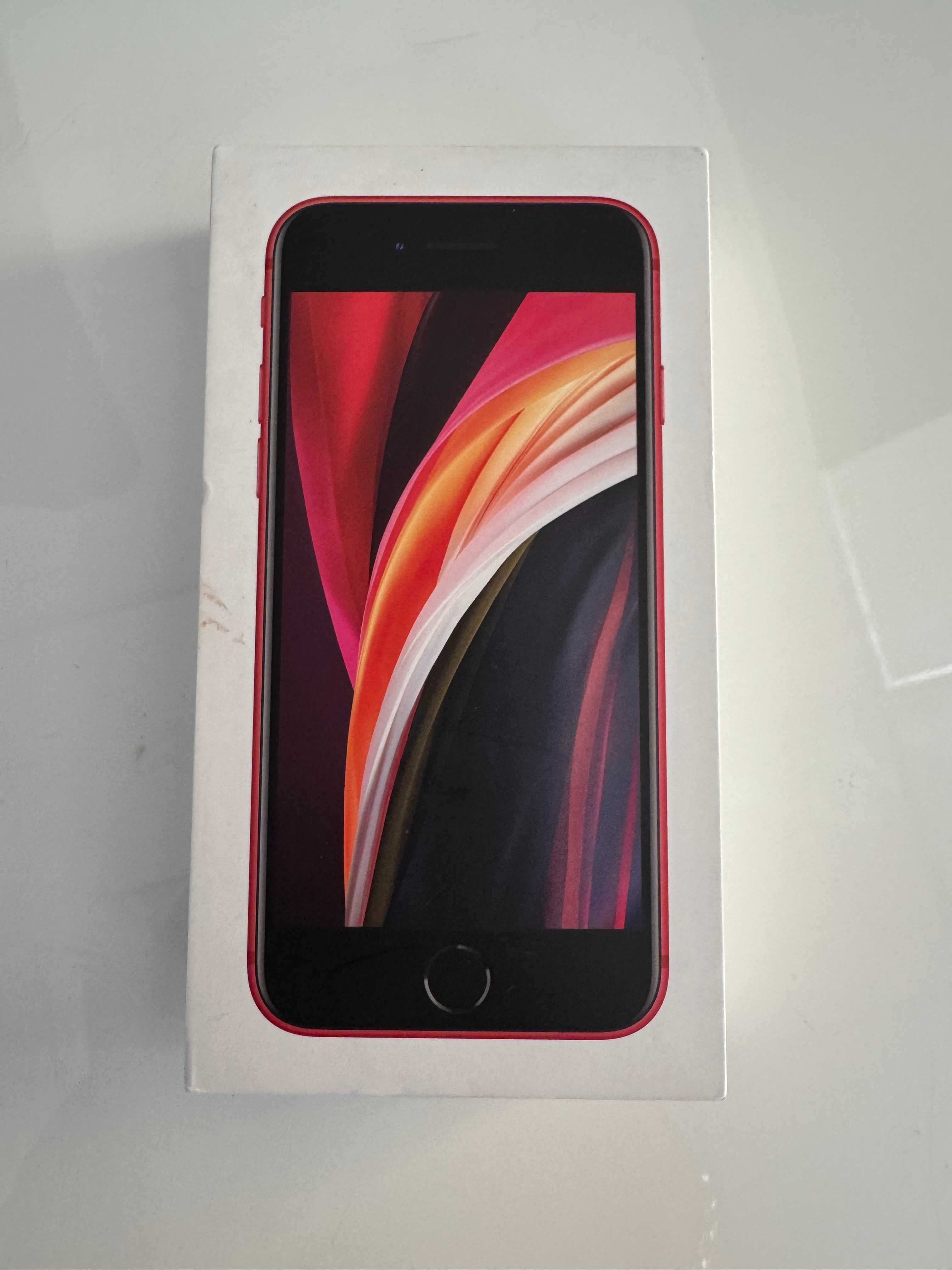 iPhone SE 2020 64GB Red, 100% батерия, отлично състояние