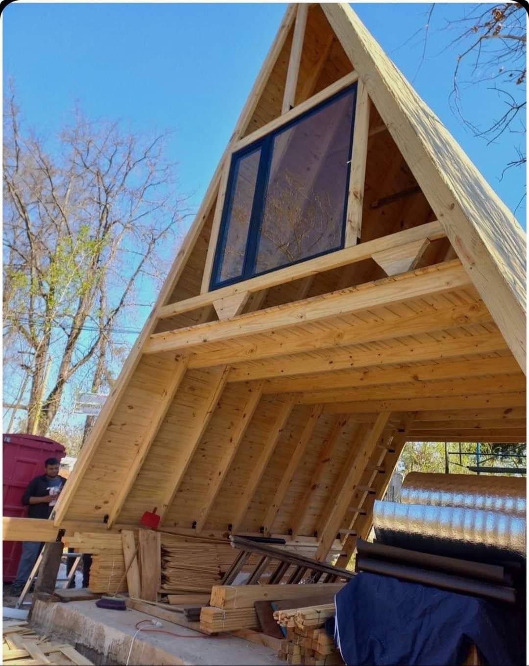 Executam cabane din lemn tip A