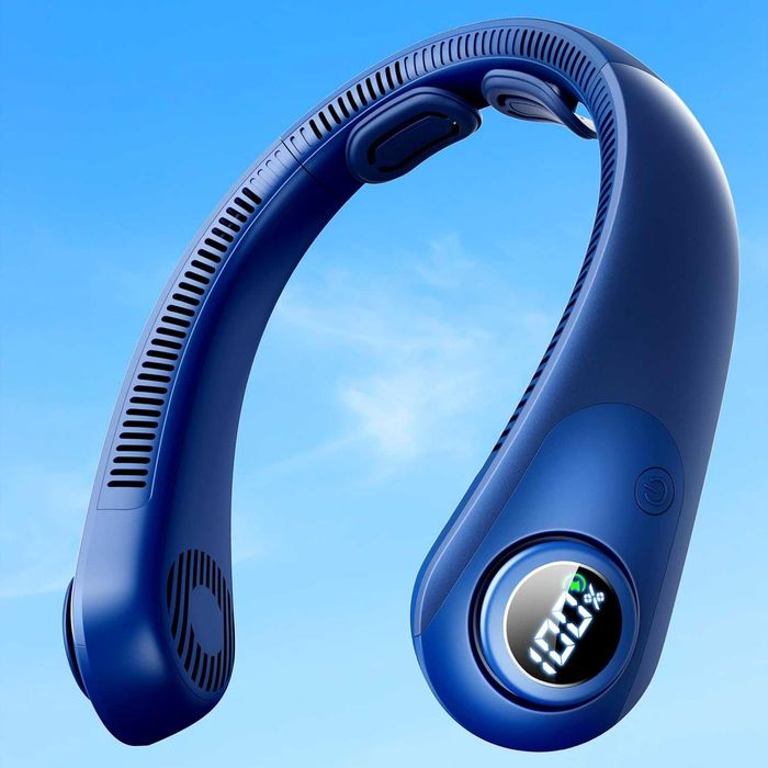 НОВ! Преносим USB вентилатор за врат, 5 скорости