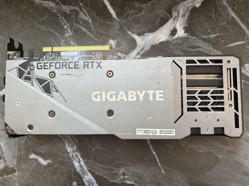 Видеокарта Geforce RTX 3070 8 GB