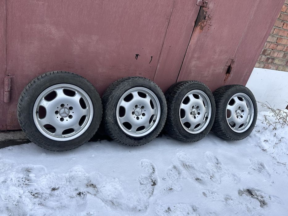 Колёса R16 разболтовка 5*112 с зимней резиной 205/55 16 Goodyear