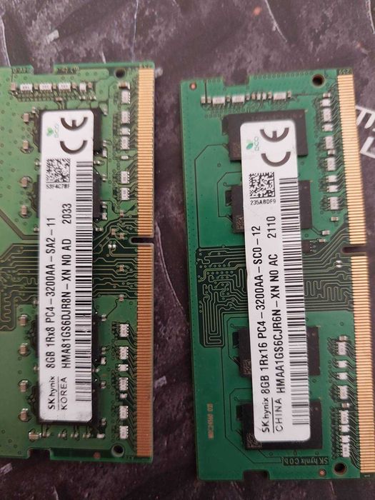16GB DDR4 - Hynix, Samsung, Kingston, Micron (SODIMM - за лаптоп)