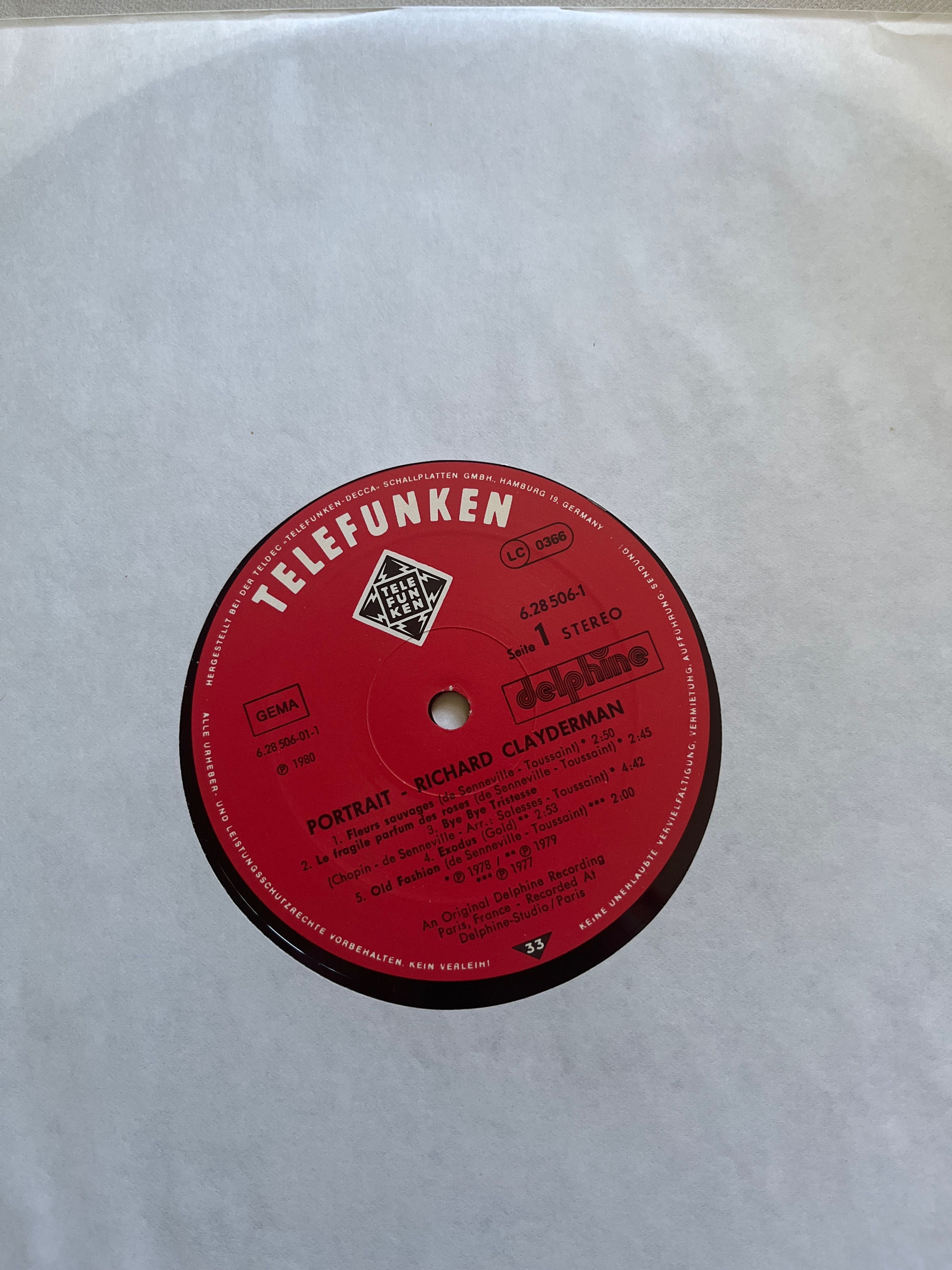 Richard Clayderman Portrayt vinyl