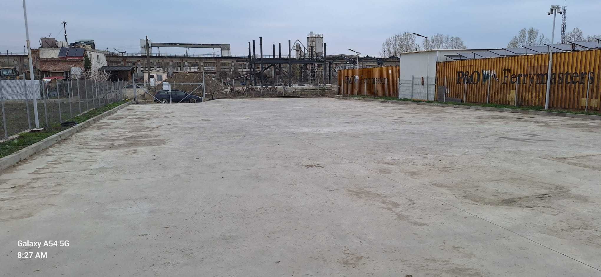 inchiriez teren, tip parcare, curte betonta, 1000 mp, Iasi