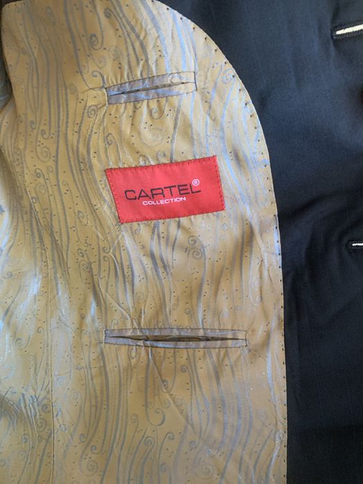 Класическо мъжко сако от вълна CARTEL Collection черен цвят