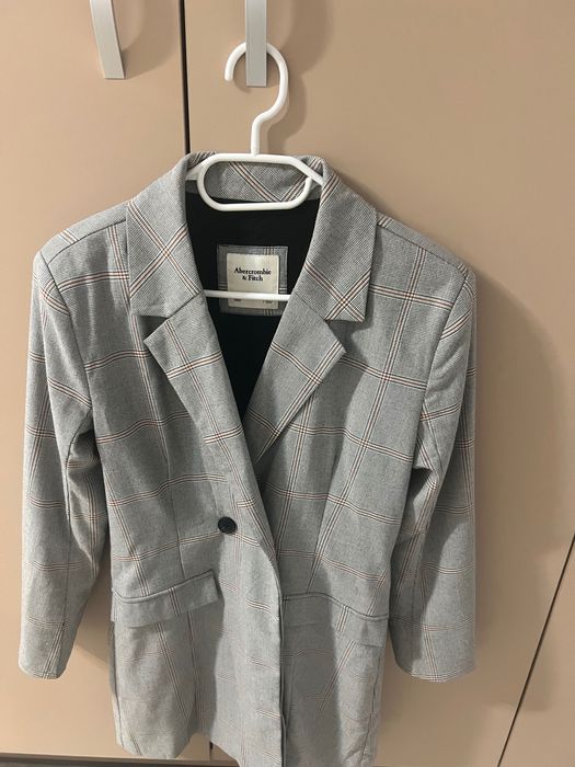 Sacou damă gri în carouri