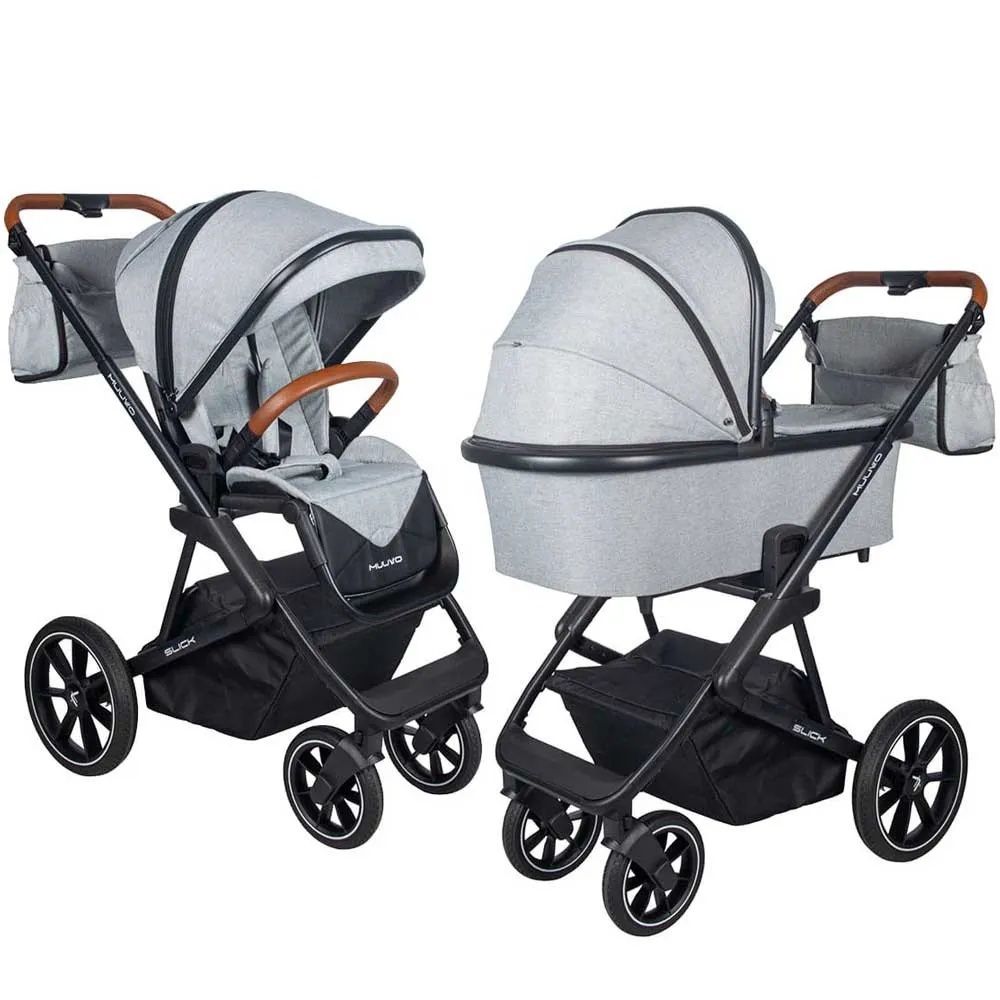 Бебешка количка Muuvo Slick  2 в 1 - Grey Lush